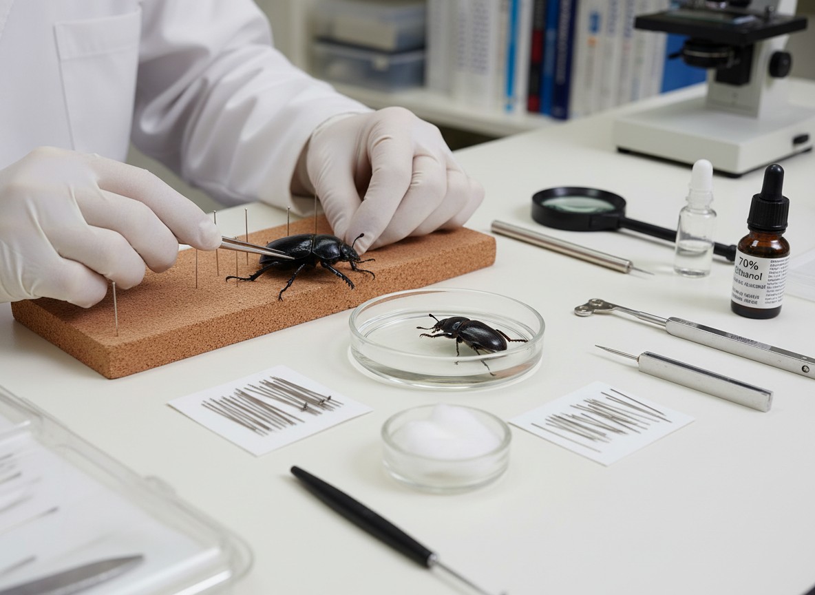 オサムシ・ゴミムシ標本作成：液浸標本からの乾燥固定技術と専門ツール