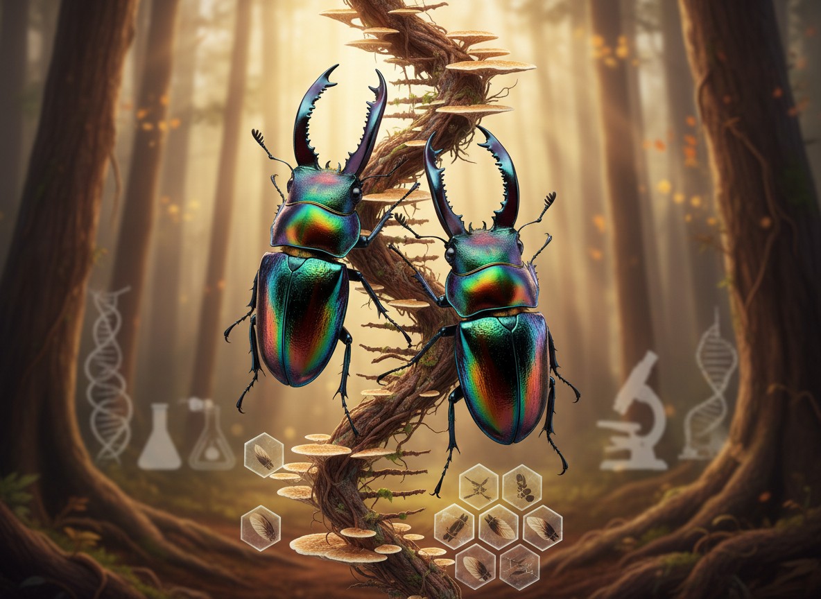 ニジイロクワガタ：特殊血統を維持するためのペアリング選定と遺伝的配慮