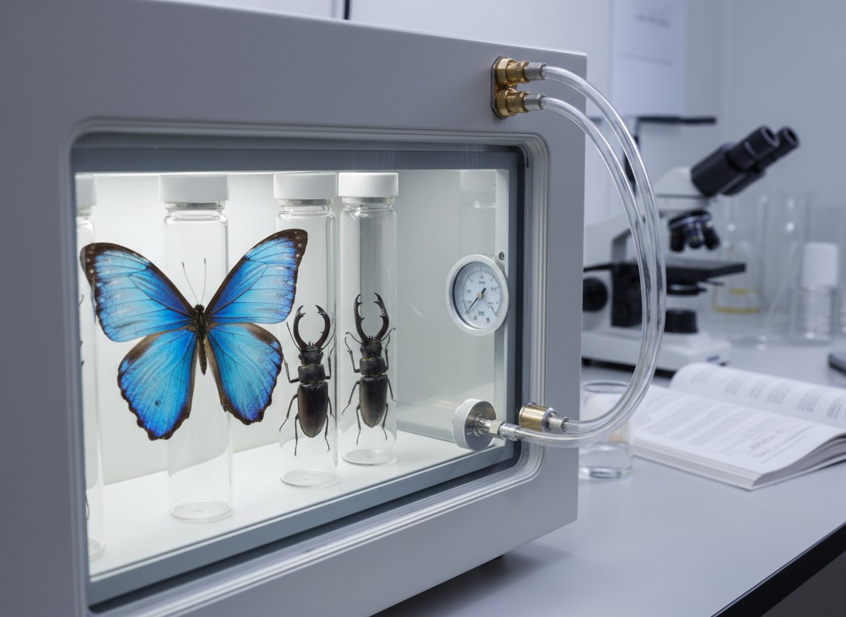 博物館品質の昆虫標本作成：真空乾燥機を用いた迅速・無劣化処理プロトコル